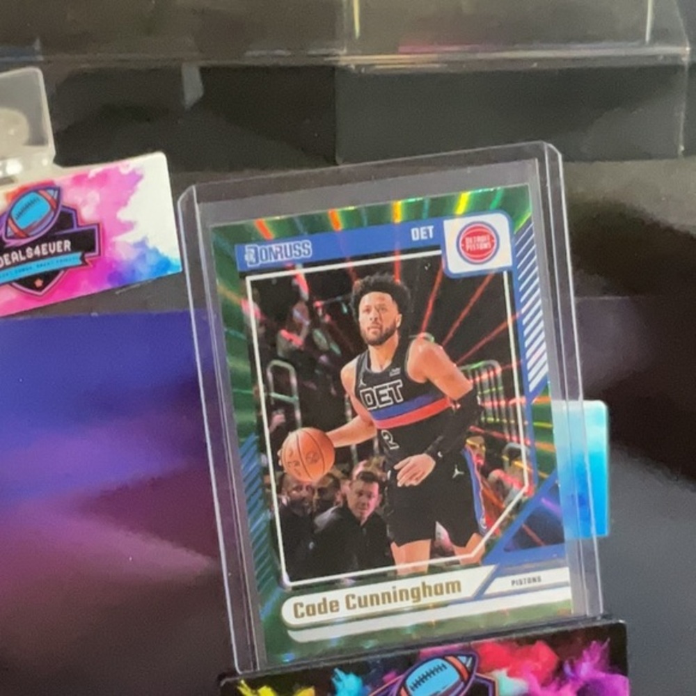 Panini Cade Cunningham Trading Card - Green Refractor